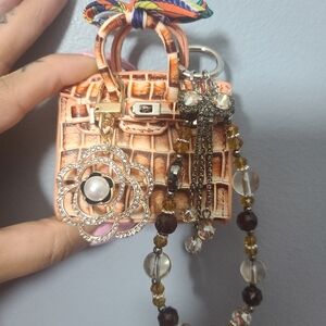 Leather Elegant Stylish Mini Purse Bag Charm Trendy Statement Accessory